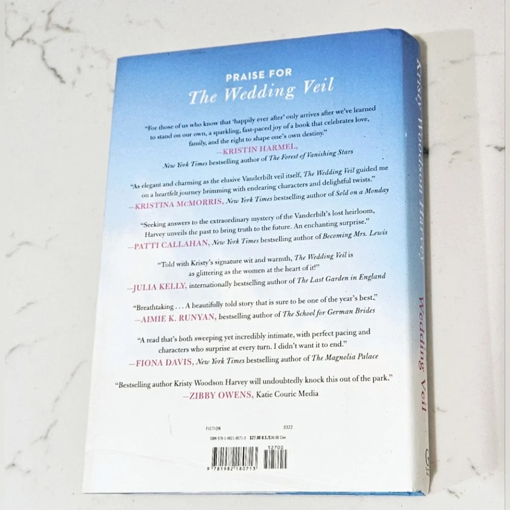 BOGOThe Wedding Veil by Kristy Woodson Harvey Hardcover New York Times Best Sell